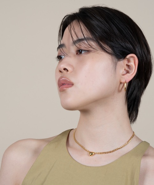 ieLS(イエルズ)の「金属アレルギー対応「ieLS」ステンレス ハートマグネットネックレス(ネックレス・メンズ・ゴールド/シルバー・41cm/51cm)」の9枚目の写真
