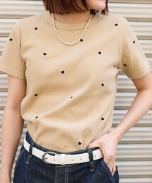 FREAK'S STORE | 【べストセラー】ミニハート刺繍 Tシャツ(Tシャツ/カットソー)