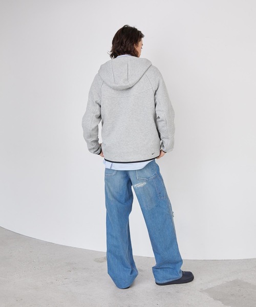 NIKE(ナイキ)の「《セットアップ対応商品》ナイキ テック メンズ フルジップ ウィンドランナー パーカー / Nike Tech Men's Full-Zip Windrunner Hoodie HV0950-063 Dark Grey Heather(パーカー・メンズ・グレー系その他・XL/S/M/L/2XL)」の8枚目の写真
