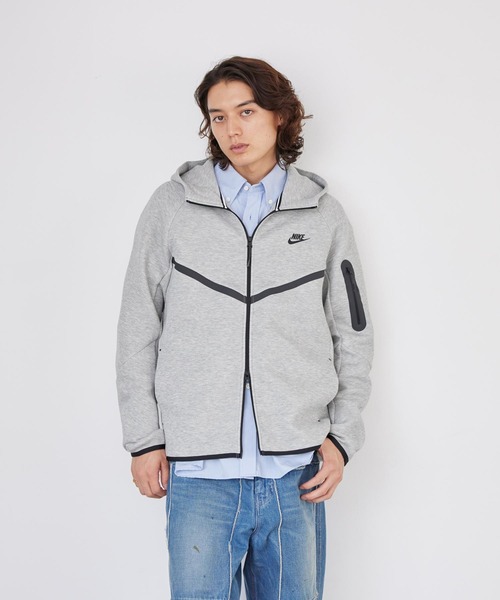 NIKE(ナイキ)の「《セットアップ対応商品》ナイキ テック メンズ フルジップ ウィンドランナー パーカー / Nike Tech Men's Full-Zip Windrunner Hoodie HV0950-063 Dark Grey Heather(パーカー・メンズ・グレー系その他・XL/S/M/L/2XL)」の11枚目の写真