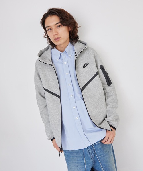 NIKE(ナイキ)の「《セットアップ対応商品》ナイキ テック メンズ フルジップ ウィンドランナー パーカー / Nike Tech Men's Full-Zip Windrunner Hoodie HV0950-063 Dark Grey Heather(パーカー・メンズ・グレー系その他・XL/S/M/L/2XL)」の9枚目の写真