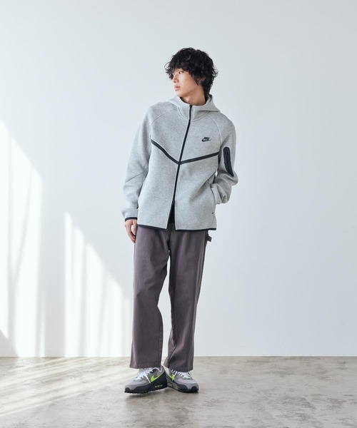 NIKE(ナイキ)の「《セットアップ対応商品》ナイキ テック メンズ フルジップ ウィンドランナー パーカー / Nike Tech Men's Full-Zip Windrunner Hoodie HV0950-063 Dark Grey Heather(パーカー・メンズ・グレー系その他・XL/S/M/L/2XL)」の14枚目の写真