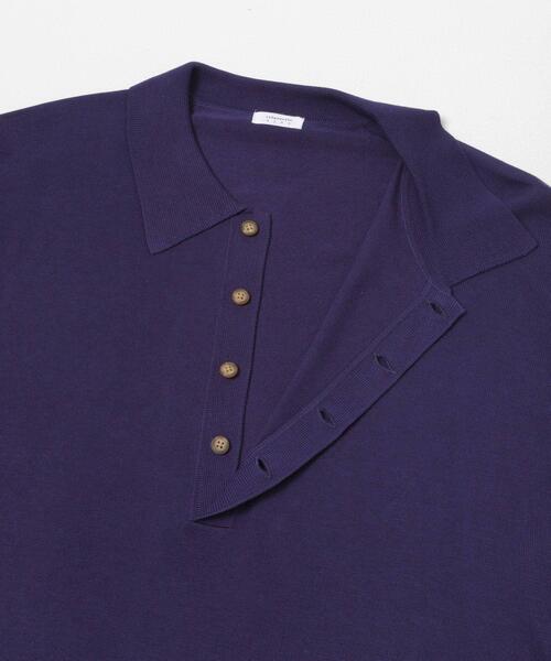 crepuscule(クレプスキュール)の「crepuscule Long-Sleeve Polo(ポロシャツ・メンズ・ブルー/オレンジ/ブラウン/カーキ・2/1)」の13枚目の写真