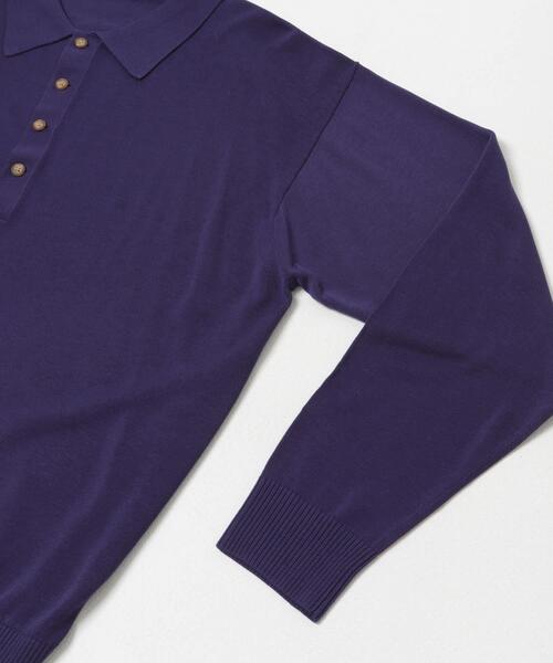 crepuscule(クレプスキュール)の「crepuscule Long-Sleeve Polo(ポロシャツ・メンズ・ブルー/オレンジ/ブラウン/カーキ・2/1)」の14枚目の写真