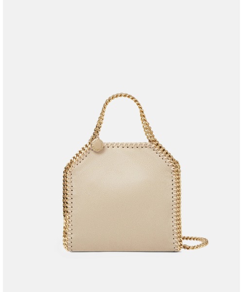 STELLA McCARTNEY(ステラマッカートニー)の「Falabella Tiny Tote Bag / ファラベラ タイニー トートバッグ(ショルダーバッグ・レディース・ベージュ/ブラック・ONE SIZE)」の1枚目の写真