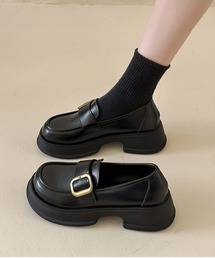 WEGO | WEGO/ベルト付き厚底ローファー(ローファー)