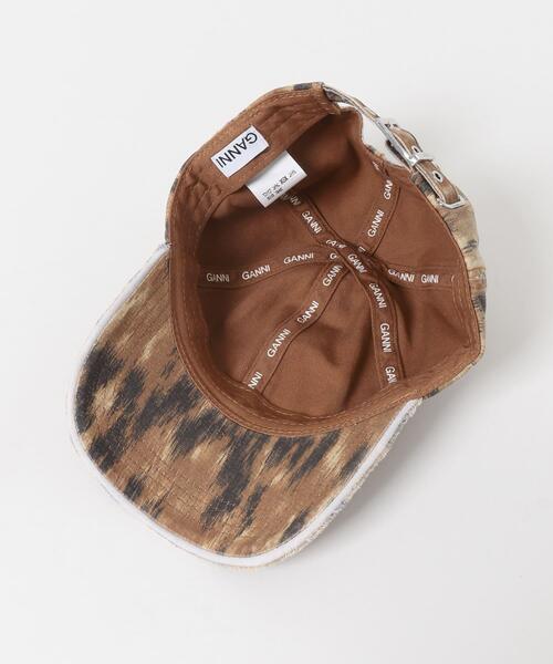 GANNI(ガニー)の「GANNI PRINT CANVAS CAP(キャップ・レディース・アニマル・-)」の5枚目の写真