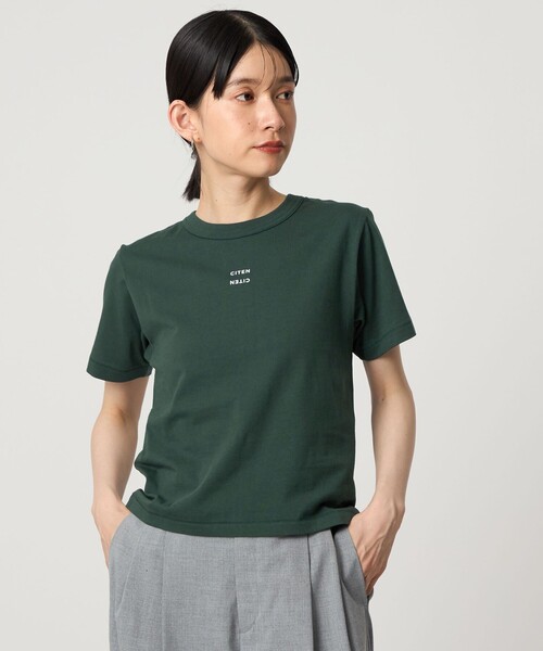 CITEN(シテン)の「<CITEN>コンパクト Tシャツ(Tシャツ/カットソー・レディース・ライトブルー/ホワイト/ブラック/イエロー/ネイビー/オレンジ/ライトピンク/ダークグリーン/ダークブラウン/ライム/モカ・FREE)」の5枚目の写真