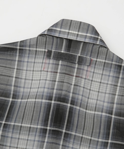 5525Gallery(ゴーゴーニーゴーギャラリー)の「5525gallery/別注 D/POCKET CTN CHECK SHIRT(シャツ/ブラウス・メンズ・グレー/レッド・L/M)」の11枚目の写真