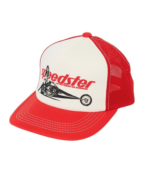 HYSTERIC GLAMOUR(ヒステリックグラマー)の「SPEEDSTER メッシュキャップ(キャップ・メンズ・ブラック/レッド/ブルー・FREE)」の3枚目の写真
