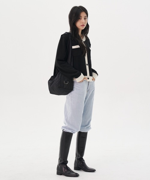 FEKETE(フェケテ)の「FEKETE MADE SUPER WIDE STRAP SHOULDER BAG / MEDIUM(ショルダーバッグ・メンズ・ブラック/グレー・FREE)」の3枚目の写真