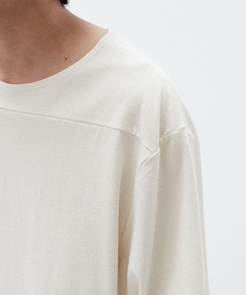 LIDNM(リドム)の「SILK BLEND TEE(Tシャツ/カットソー・メンズ・ホワイト系その他/ブラック系その他・SMALL/MEDIUM/LARGE)」の17枚目の写真