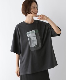 LEPSIM | PHOTOプリント6分袖チュニック　141596(Tシャツ/カットソー)