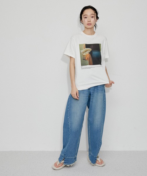 JANE SMITH / JOHN SMITH(ジェーンスミスジョンスミス)の「【JANE SMITH(ジェーンスミス)】NICOLA KLOOSTERMAN ABSTRACT S/S T-SHIRT(Tシャツ/カットソー・レディース・ホワイト/ブラック・X-SMALL)」の7枚目の写真