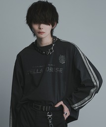 welise | welise × 犬飼京　ヘビーウェイトピグメントコットン ミドルオーバーゲームロンT (Tシャツ/カットソー)