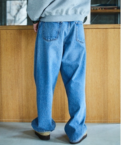 orSlow(オアスロウ)の「orSlow/オアスロウ SUPER DAD'S DENIM PANTS テーパード ウォッシャブル加工 デニムパンツ 2026年 夏 夏服 秋服(デニムパンツ・メンズ・ブルー・4/3/2)」の3枚目の写真