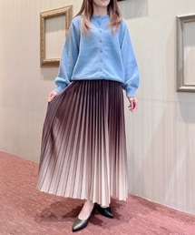 【グラデーション プリーツ】m.f.エディトリアル レディース ロング スカート