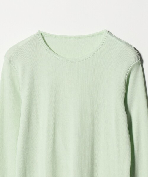 UNITED ARROWS(ユナイテッドアローズ)の「コットン テレコ クルーネック カットソー(Tシャツ/カットソー・レディース・ホワイト/ダークブラウン/ブラック/ライトピンク/ライトブルー/ライム・FREE)」の22枚目の写真