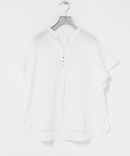 URBAN RESEARCH(アーバンリサーチ)の「フレンチスリーブスキッパーブラウス(シャツ/ブラウス・レディース・ブラック系その他/オフホワイト/ライトブルー・FREE)」の11枚目の写真