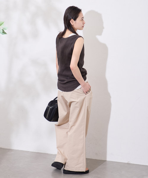 JOURNAL STANDARD(ジャーナルスタンダード)の「別注【FAITH MILLS CORP】ワッフルガゼットPOヘンリータンクトップ(タンクトップ・レディース・アイボリー/パープル/イエロー/ブラック系その他・FREE)」の10枚目の写真