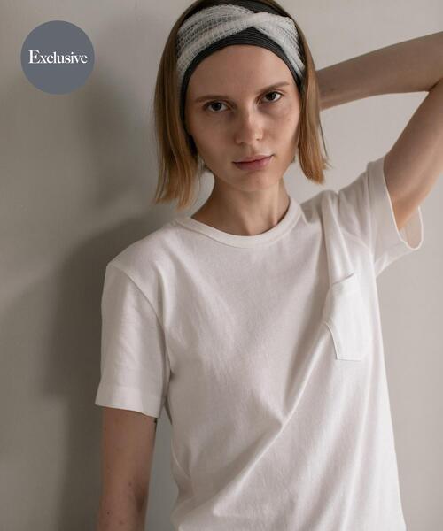 ONIT(オニット)の「『別注』onit×URBAN RESEARCH ポケットTシャツ(Tシャツ/カットソー・レディース・ホワイト/ラベンダー/グレー/ブラック・1/2)」の2枚目の写真