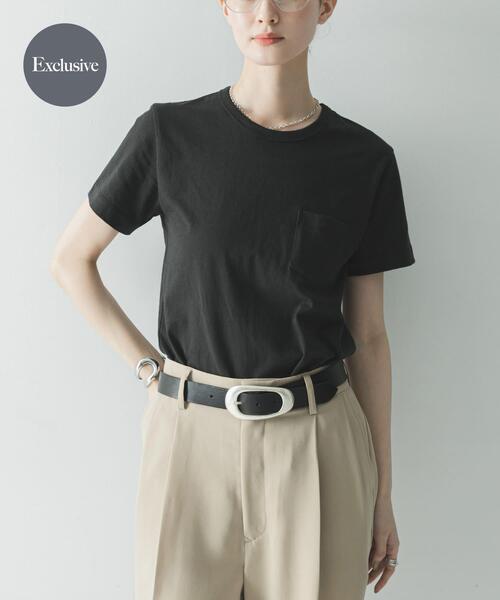 ONIT(オニット)の「『別注』onit×URBAN RESEARCH ポケットTシャツ(Tシャツ/カットソー・レディース・ホワイト/ラベンダー/グレー/ブラック・1/2)」の3枚目の写真