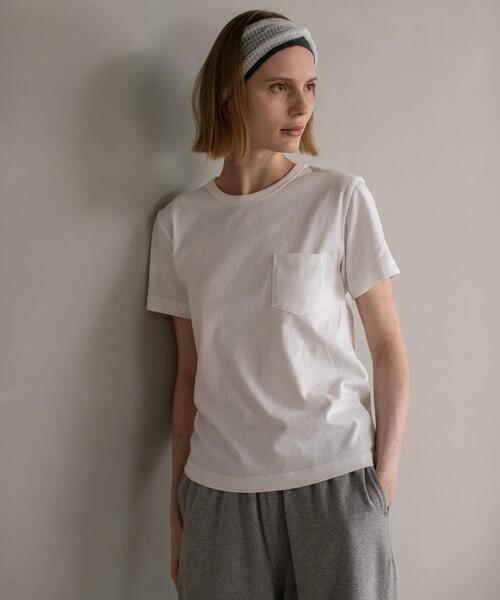ONIT(オニット)の「『別注』onit×URBAN RESEARCH ポケットTシャツ(Tシャツ/カットソー・レディース・ホワイト/ラベンダー/グレー/ブラック・1/2)」の6枚目の写真