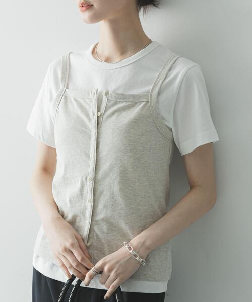 ONIT(オニット)の「『別注』onit×URBAN RESEARCH ポケットTシャツ(Tシャツ/カットソー・レディース・ホワイト/ラベンダー/グレー/ブラック・1/2)」の10枚目の写真