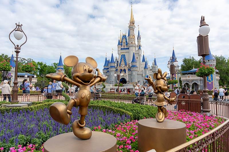 Save Money on Disney World Tickets - Castle and Mickey and Minnie Statues