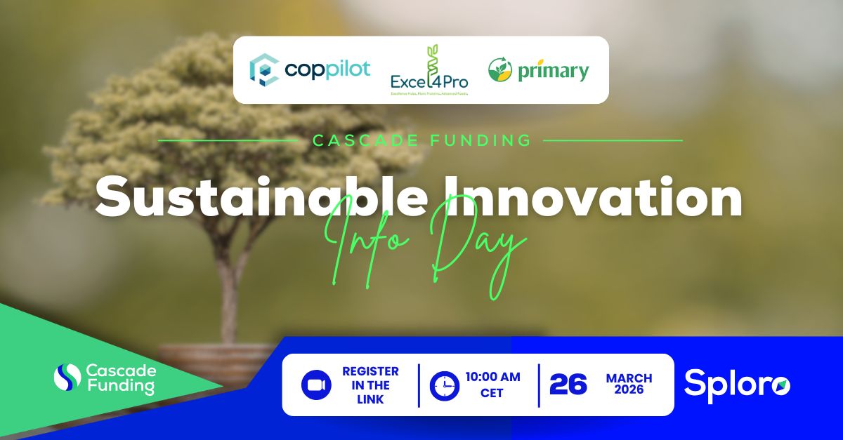 Sploro Cascade Funding Webinars – Session #30 Sustainable Innovation
