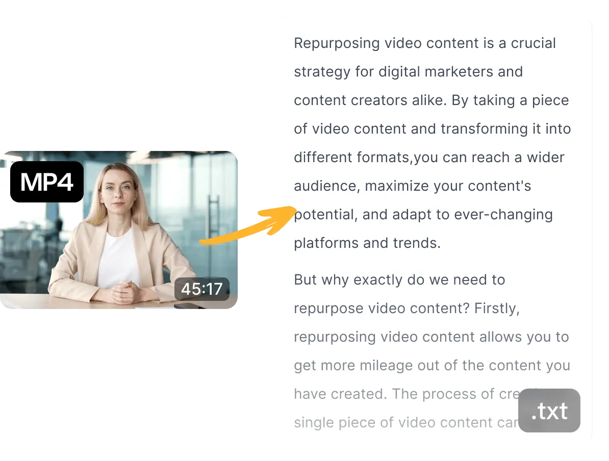 MP4 to Text Converter