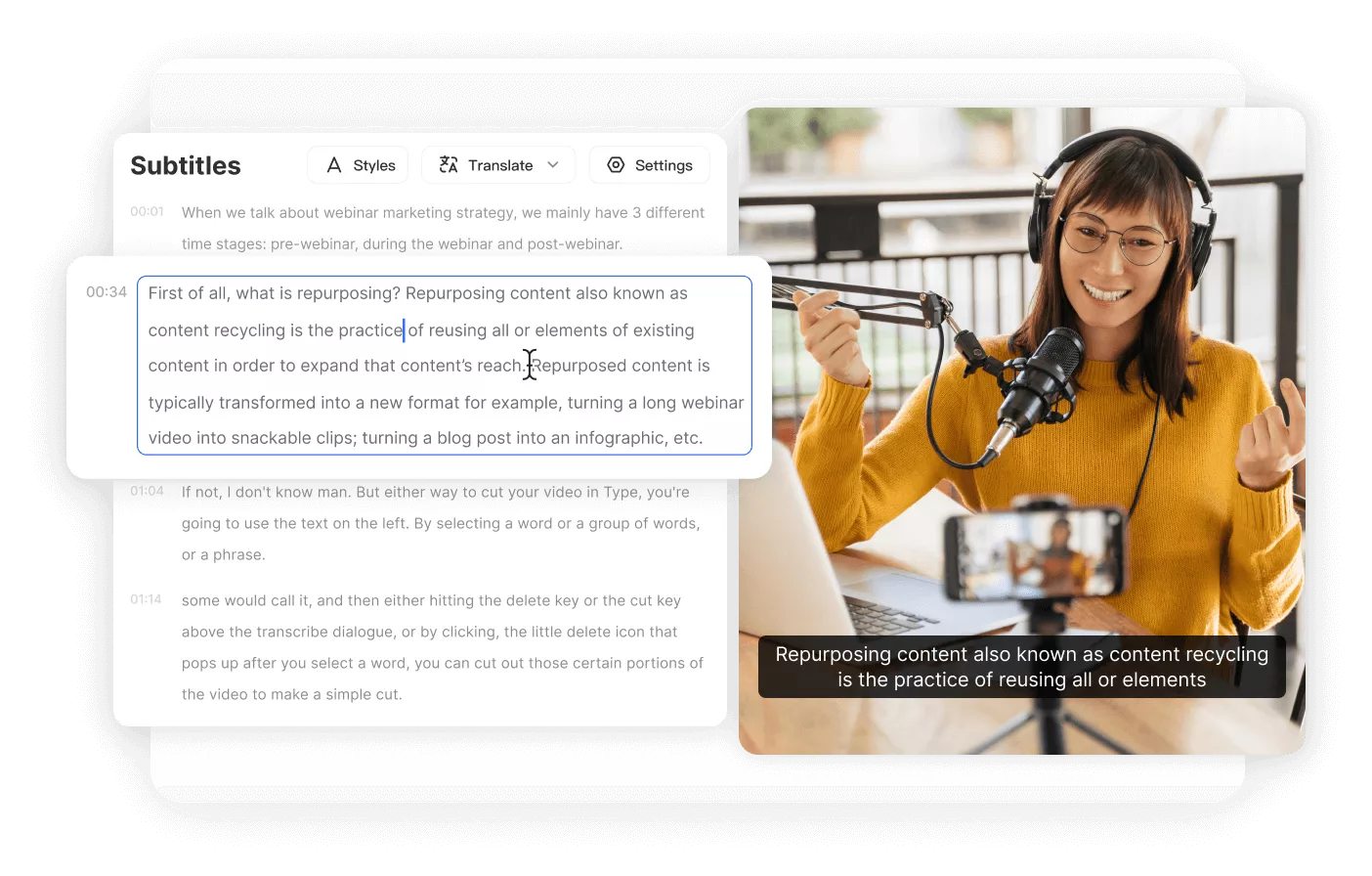 Subtitle editor