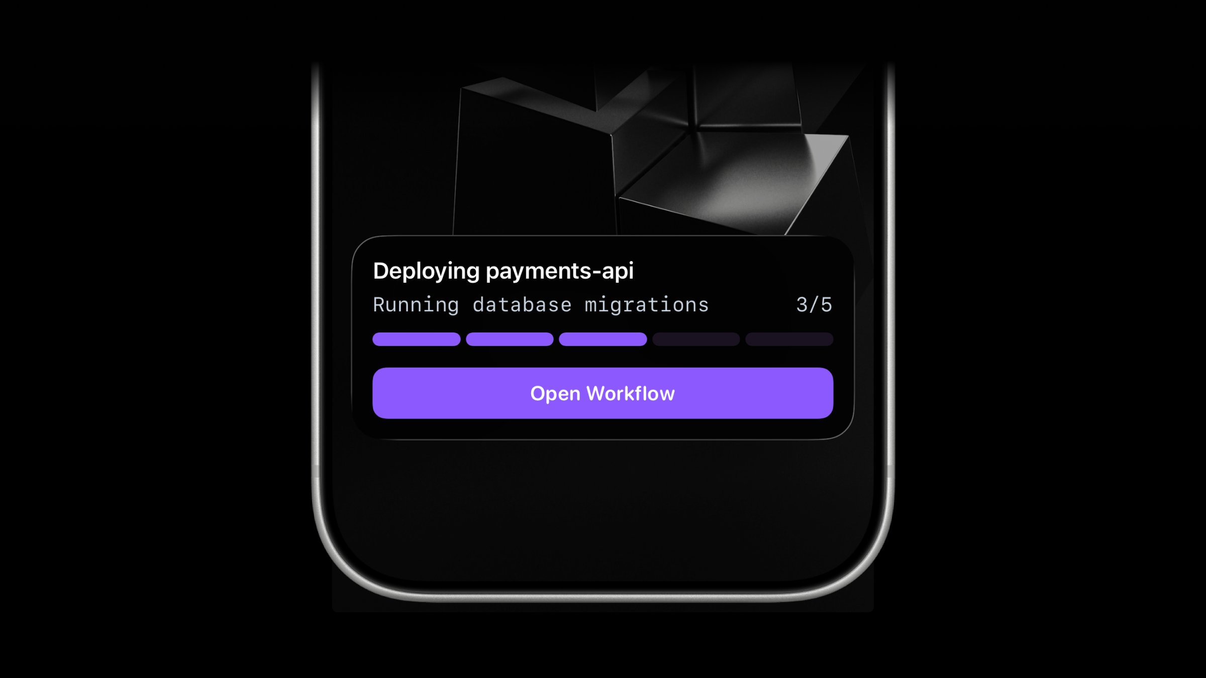 Live Activity with an action button on iPhone