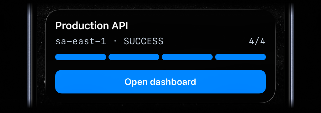 Live Activity on iPhone driven by a webhook payload