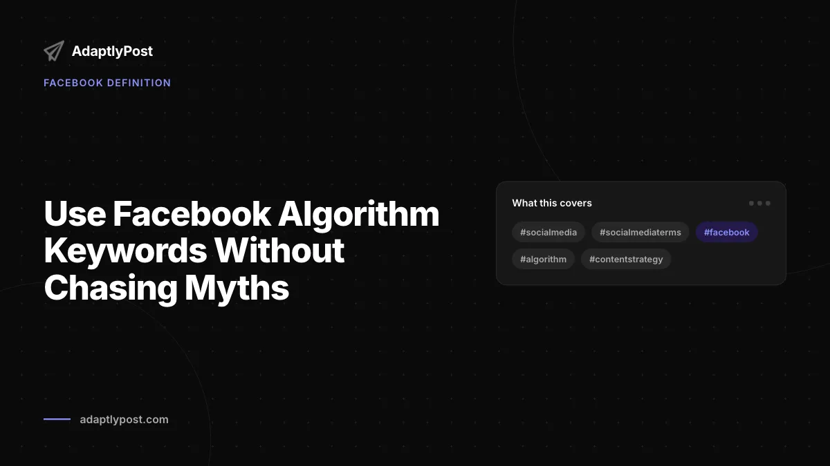 Entenda as palavras-chave do algoritmo do Facebook