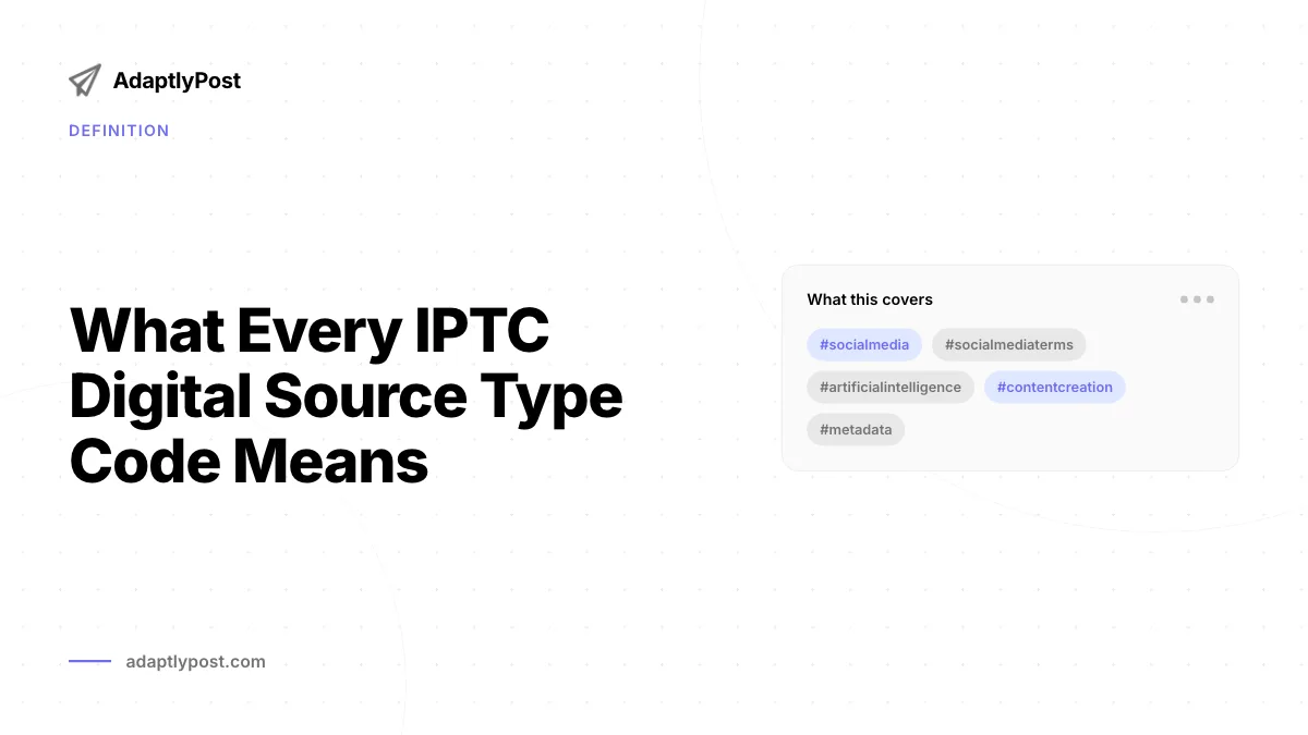 O que significa cada código IPTC Digital Source Type