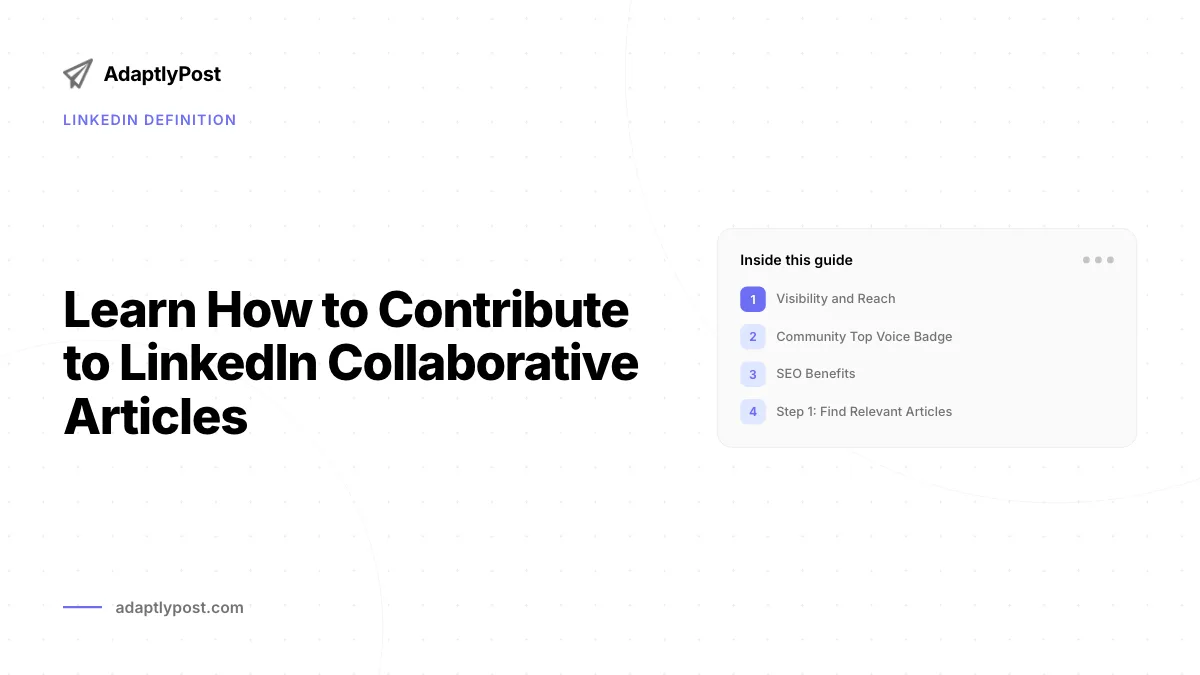 Saiba como contribuir para artigos colaborativos do LinkedIn