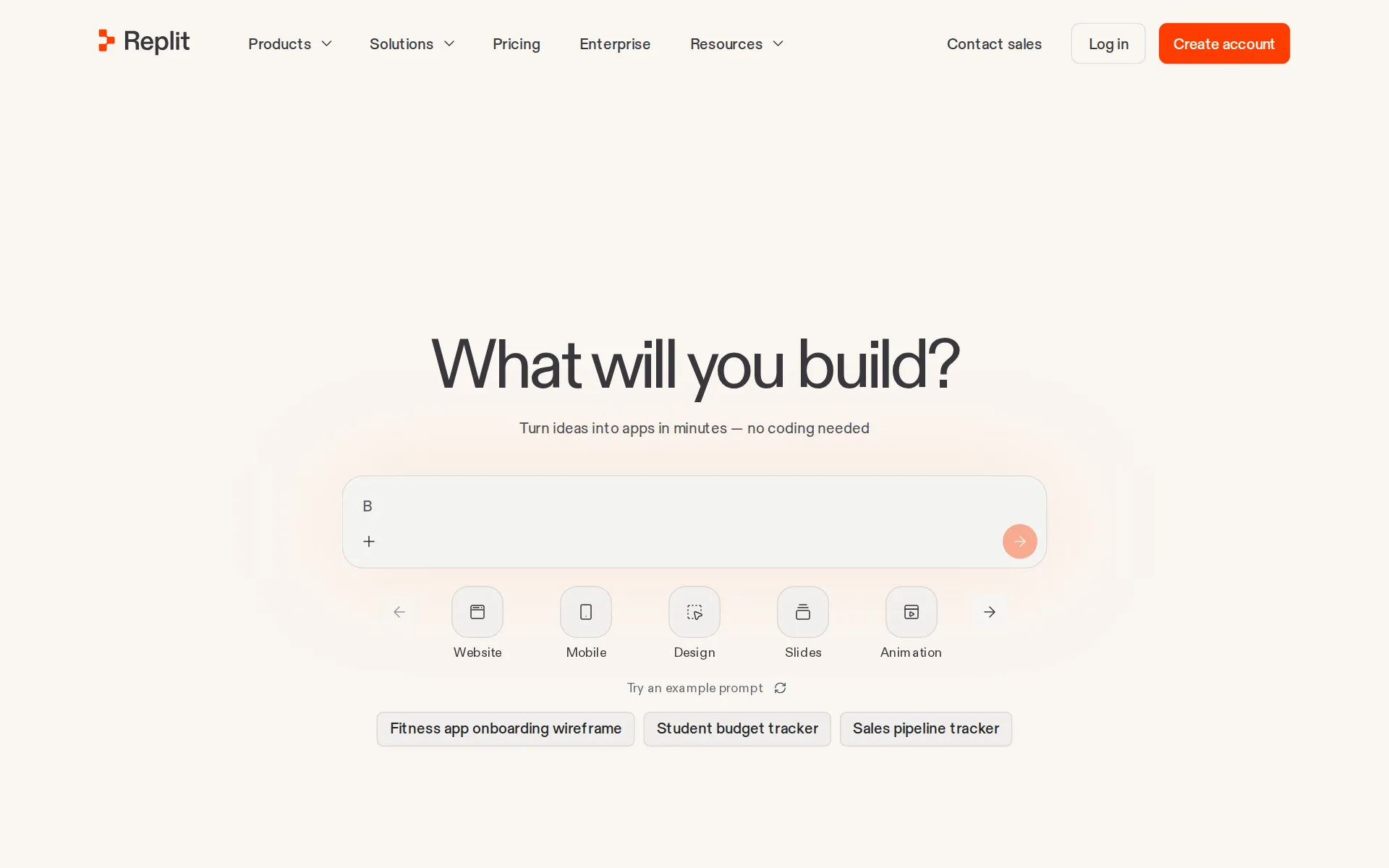 Screenshot of Replit