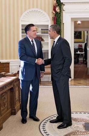 Barack Obama and Mitt Romney