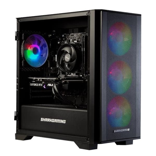 Shark Maelstrom R501 Gaming PC / R5-5500, RTX 3050 6G, 1TB NVMe, 16GB, Air Cooler, Windows 11 home Shark Maelstrom R501 Gaming PC / R5-5500, RTX 3050 6G, 1TB NVMe, 16GB, Air Cooler, Windows 11 home