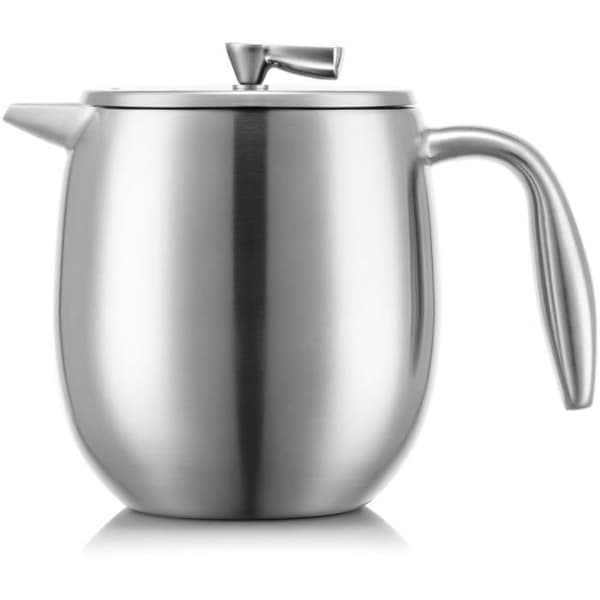 Fransk presskaffebryggare - BODUM - Columbia - Dubbelväggig - 4 koppar - 0,5 l - Rostfritt stål - Matt Fransk presskaffebryggare - BODUM - Columbia - Dubbelväggig - 4 koppar - 0,5 l - Rostfritt stål - Matt