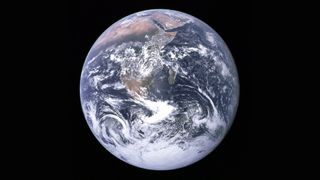 Zoomed out view of the Earth from space