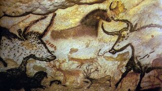 Paintings of animals from Lascaux cave