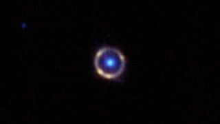 A close up of the JO418 Einstein ring.