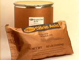 bagged and bottled citric acid photo