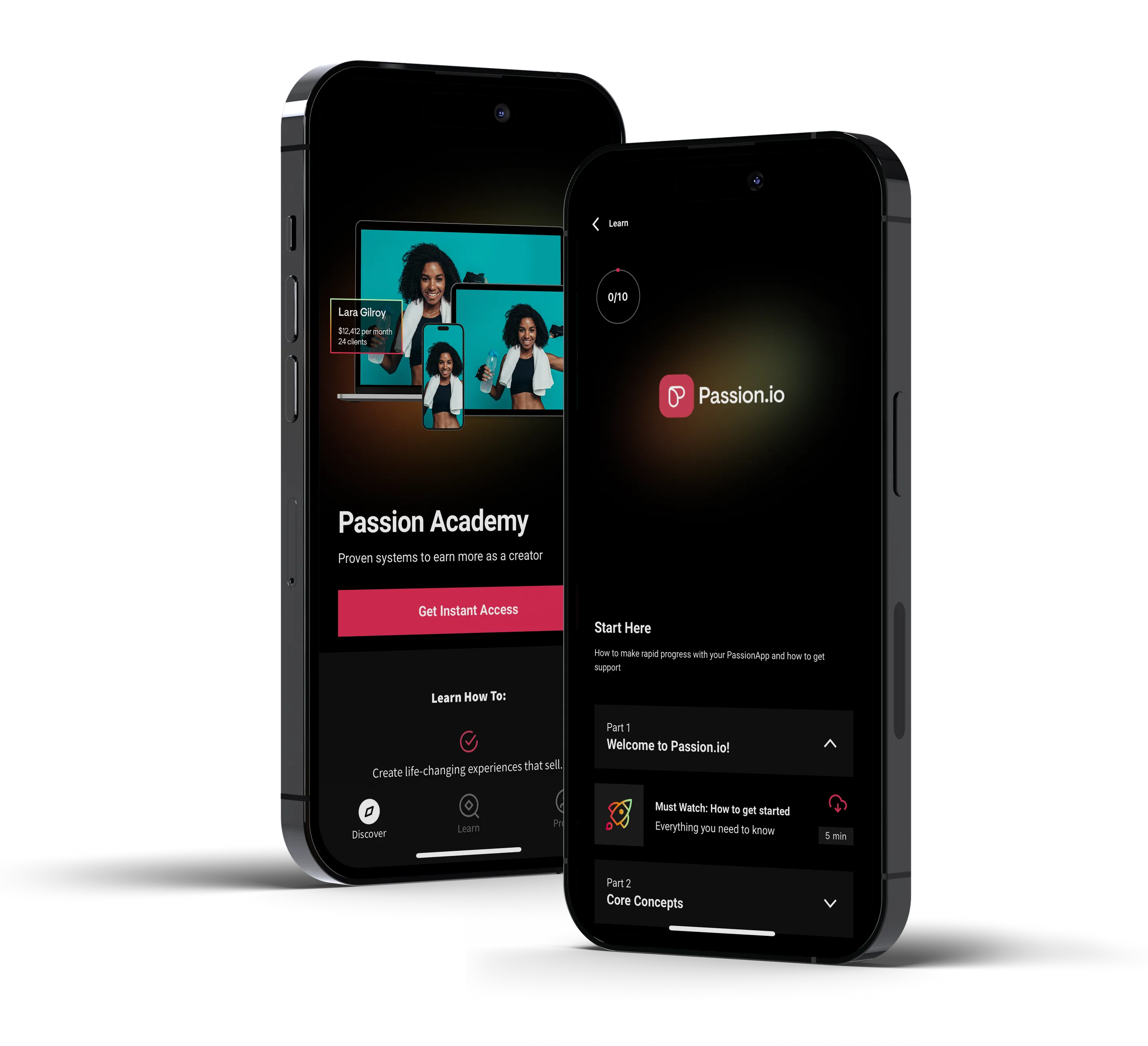 passion.io app mockup image