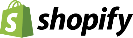 Logotipo de Shopify, plataforma de comercio electrónico donde los e-commerce expanden su alcance con la logística de Cubbo