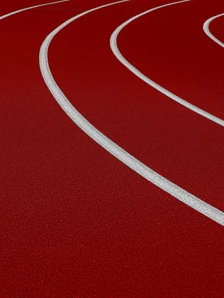 Image of running track lines