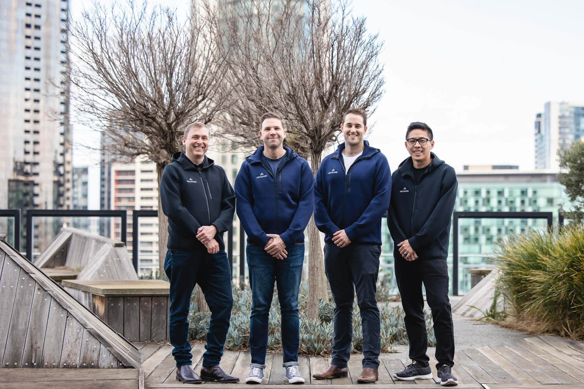 Team photo of Ben, Quentin, Andrew and Rayn