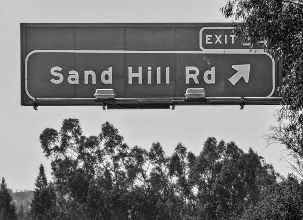 Road sign Sand Hill Road